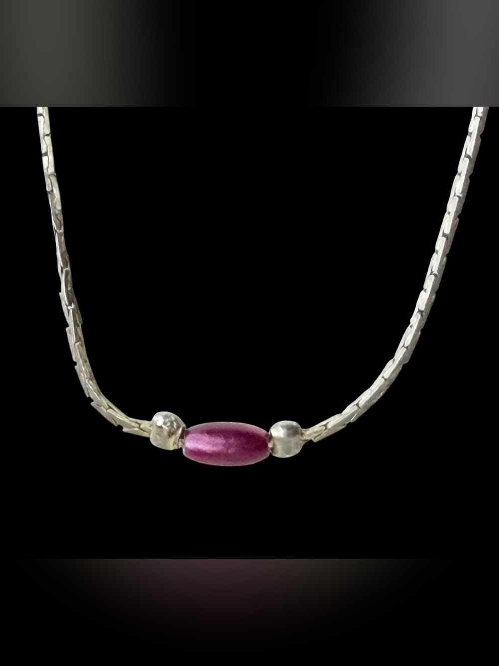 Vintage Monet Minimalist Station Necklace - Picture 7 of 10